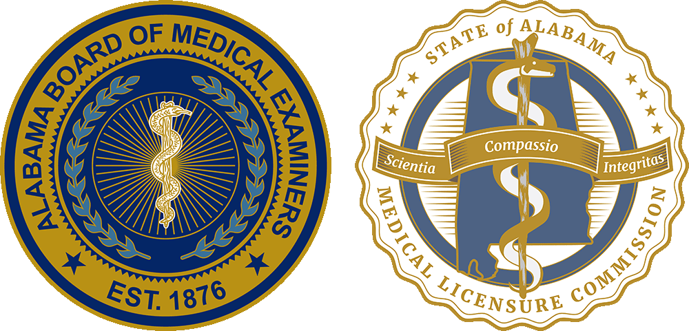 Alabama Board of Medical Examiners and Medical Licensure Commission Logo